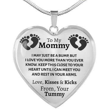 From Your Tummy Heart Necklace - Love You This Much
